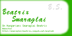 beatrix smaraglai business card